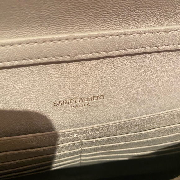 Saint Laurent Becky Quilted Chain Wallet Authentic - Picture 6 of 15